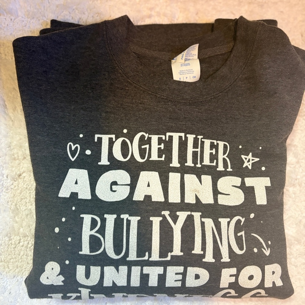 Charcoal Gray Kids Anti-Bullying T-Shirt